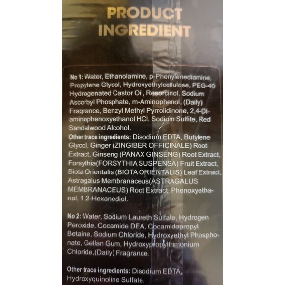 Black Hair Dye Shampoo 3 in 1 NIB - Picture 3 of 6